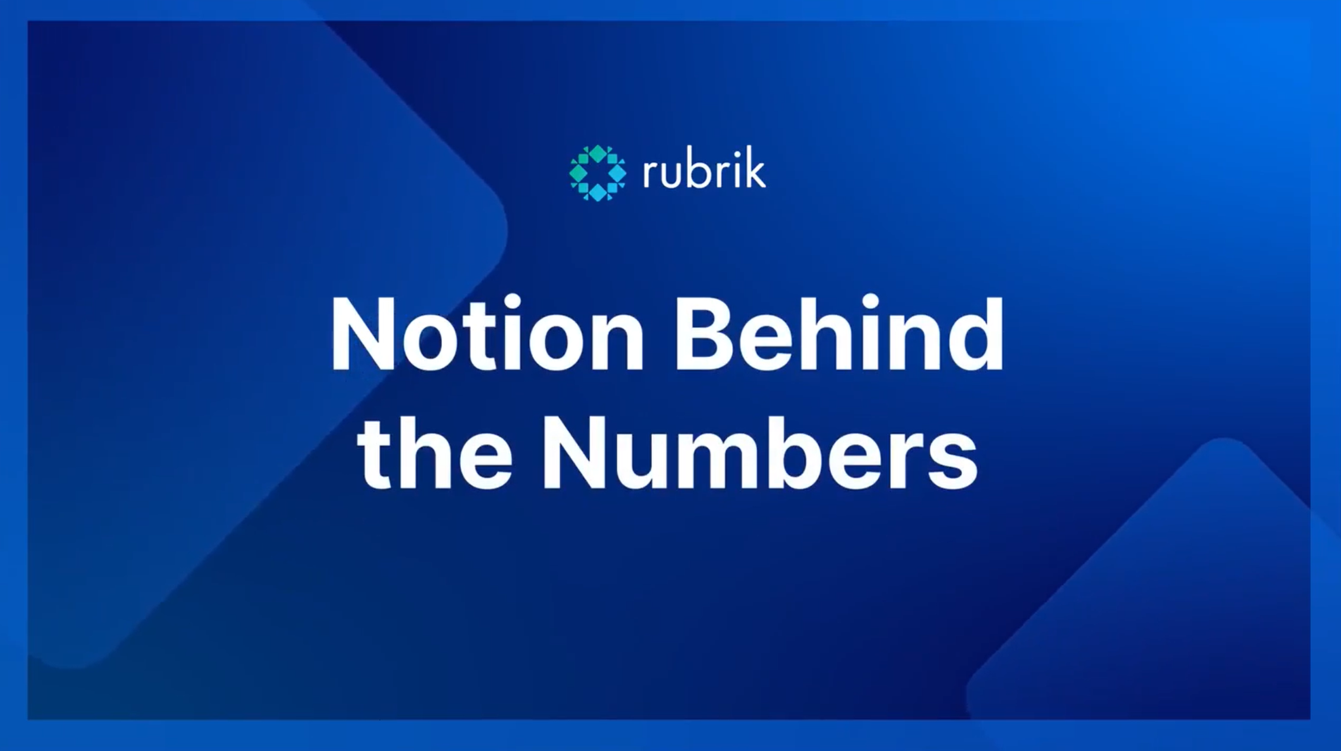 Notion Behind the Numbers: Viewpoints on the Latest Rubrik Zero Labs Report