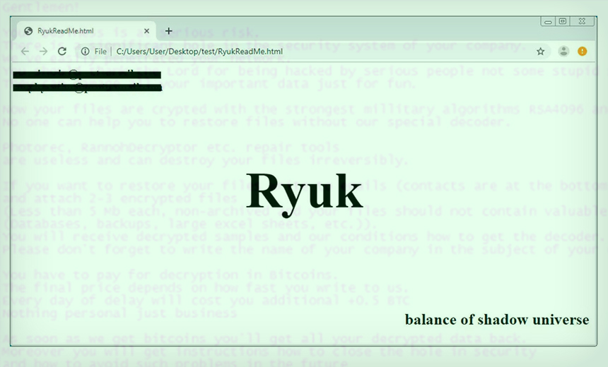 Ryuk Ransomware File Example Ryuk Ransomware Updated With 'Worm-Like Capabilities'