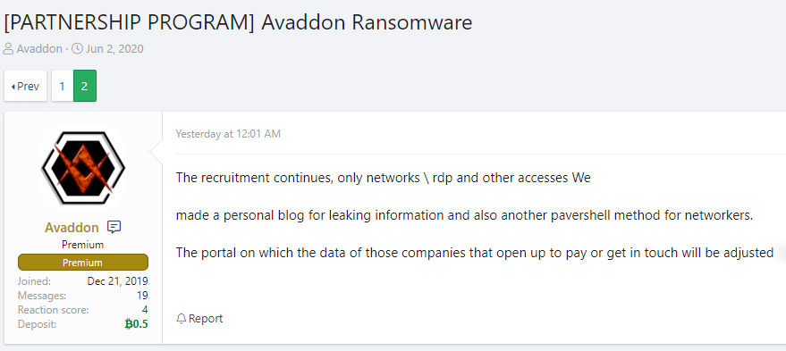 Avaddon Ransomware Joins Data-Leaking Club - BankInfoSecurity