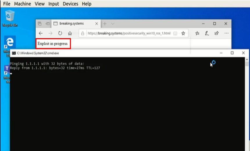 Critical Drive-By RCE Vulnerability Found in Windows 10