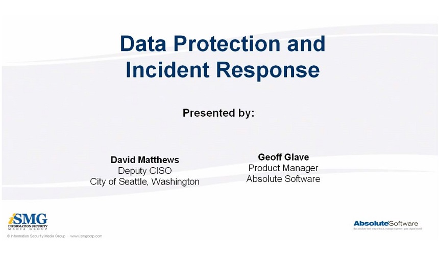 Data Protection and Incident ResponseWebinar.