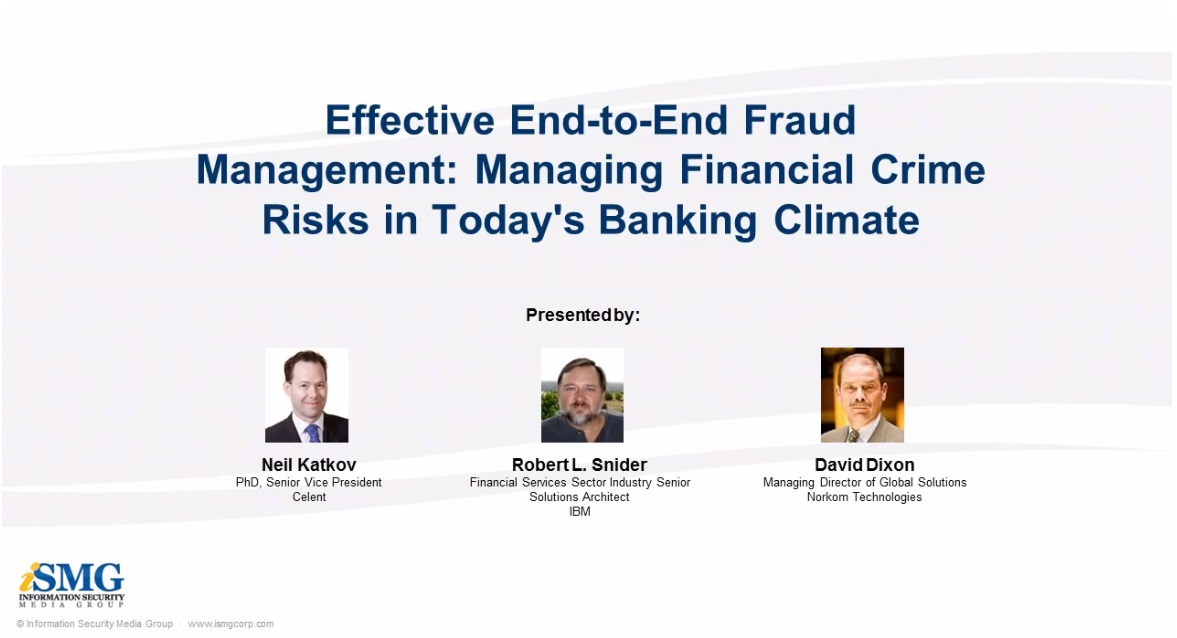 Effective end-to-end Fraud Management: Managing Financial Crime Risks ...