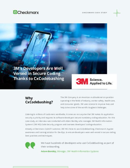 3M Case Study: The Secret to Being Well Versed in Secure Coding