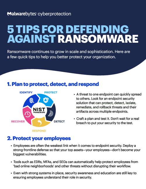 5 Tips for Defending Against Ransomware - GovInfoSecurity