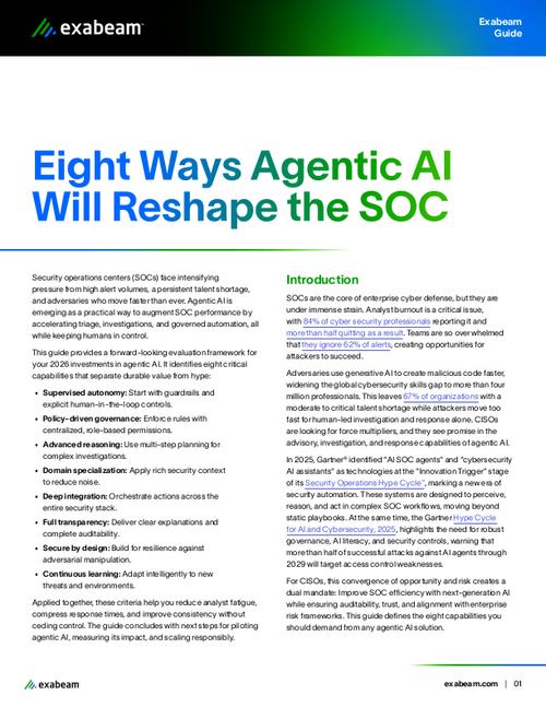 8 Ways Agentic AI Will Reshape the SOC - GovInfoSecurity