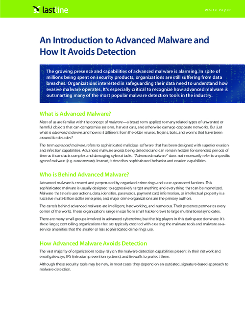 Advanced Malware and How It Avoids Detection - BankInfoSecurity