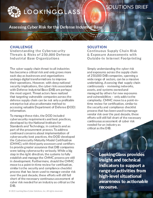 Assessing Cyber Risk for the Defense Industrial Base