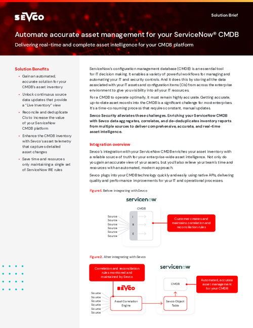 Automate Accurate Asset Management for your ServiceNow® CMDB