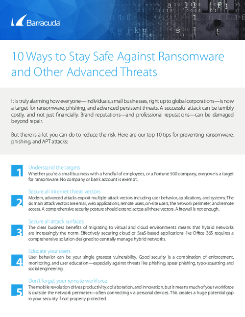 Checklist: Top 10 Ways to Protect Yourself from Ransomware