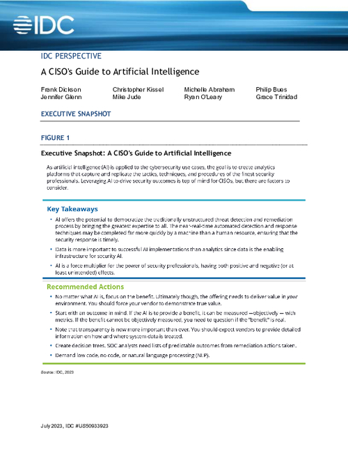 A CISO’s Guide to Artificial Intelligence - HealthcareInfoSecurity