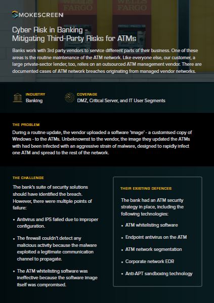 Cyber Risk in Banking - Mitigating Third-Party Risks for ATMs