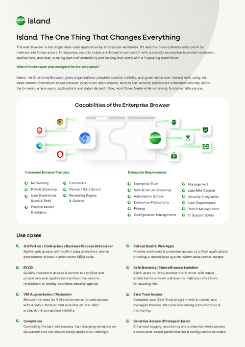 The Enterprise Browser Cheat Sheet