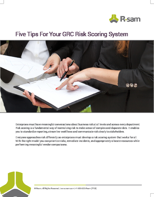 Five Tips For Your GRC Risk Scoring System - BankInfoSecurity