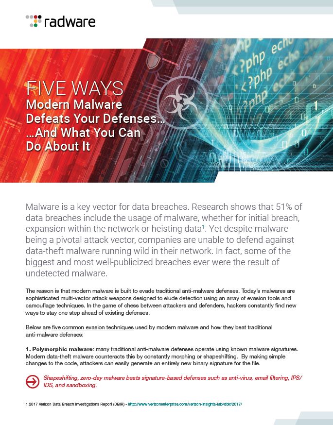 Five Ways Modern Malware Defeats Your Defenses... And What You Can Do ...