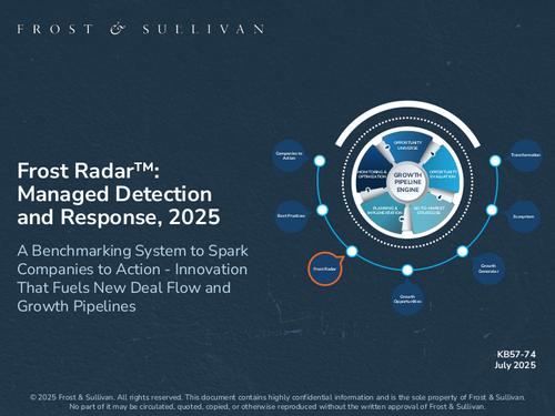 Frost Radar™: Global Managed Detection and Response Market, 2025