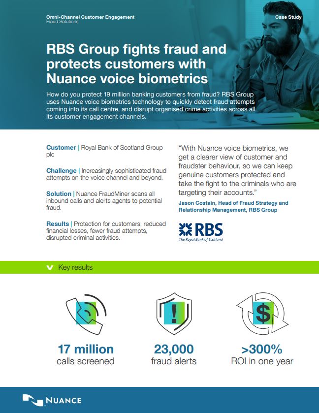 How RBS Group Fights Fraud and Protects Customers
