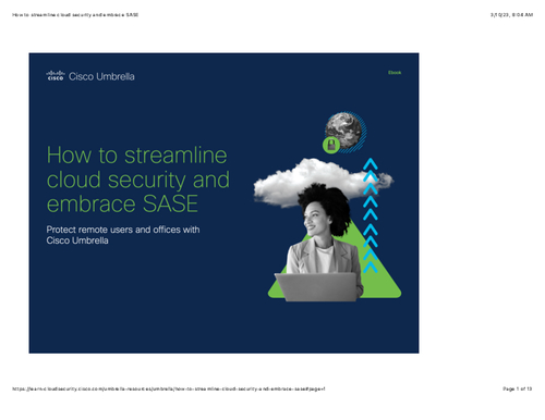 How to streamline cloud security and embrace SASE