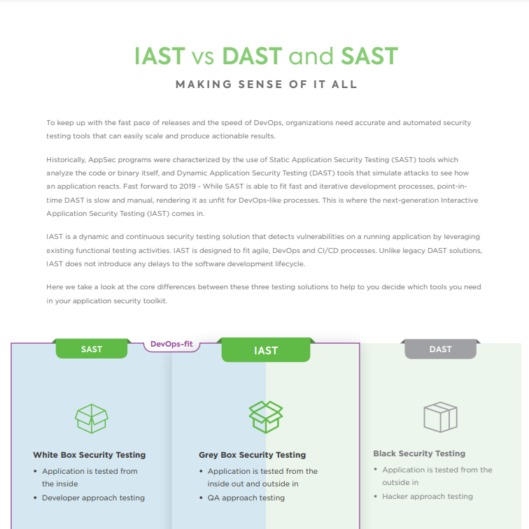 IAST vs DAST and SAST - GovInfoSecurity