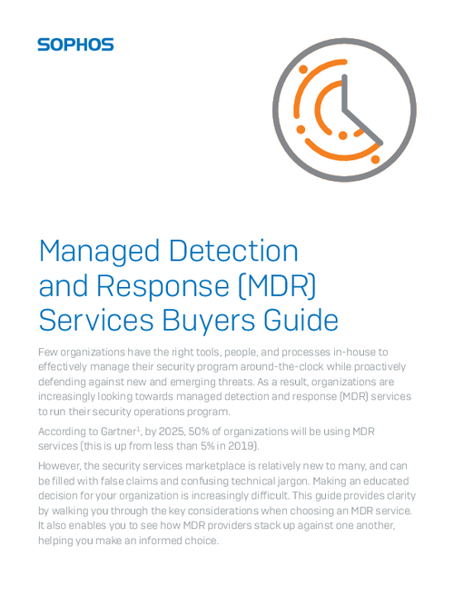 Managed Detection and Response (MDR) Services Buyers Guide