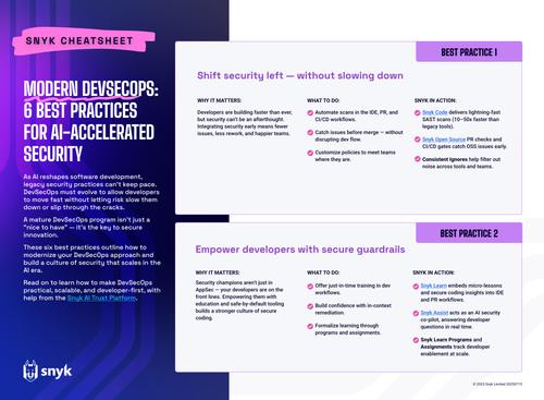 Modern DevSecOps: 6 Best Practices for AI-accelerated Security