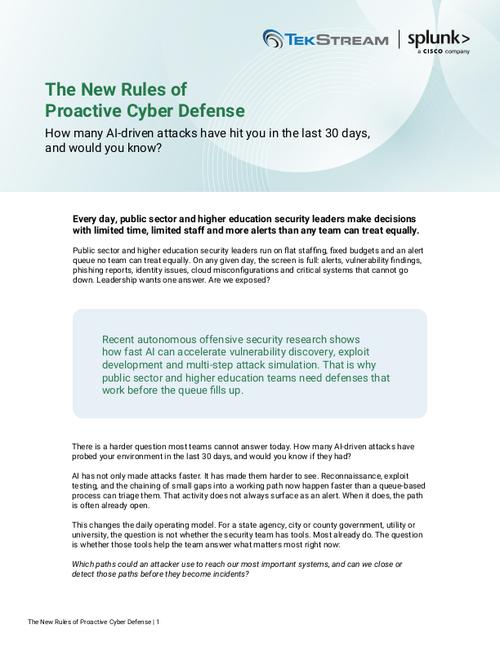 The New Rules of Proactive Cyber Defense