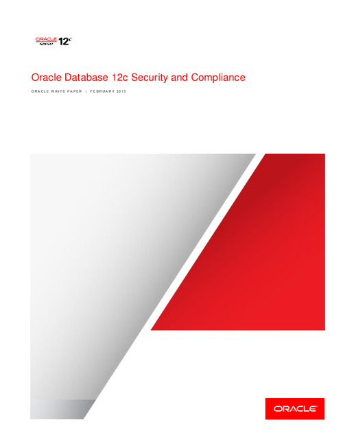Oracle Database 12c Security and Compliance - BankInfoSecurity