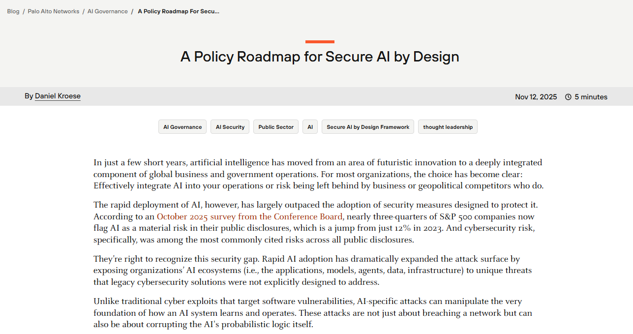 A Policy Roadmap for Secure AI by Design - BankInfoSecurity