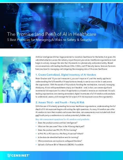 The Promise (and Peril) of AI in Healthcare - HealthcareInfoSecurity