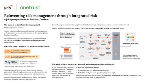 Reinventing risk management through integrated risk: A joint ...