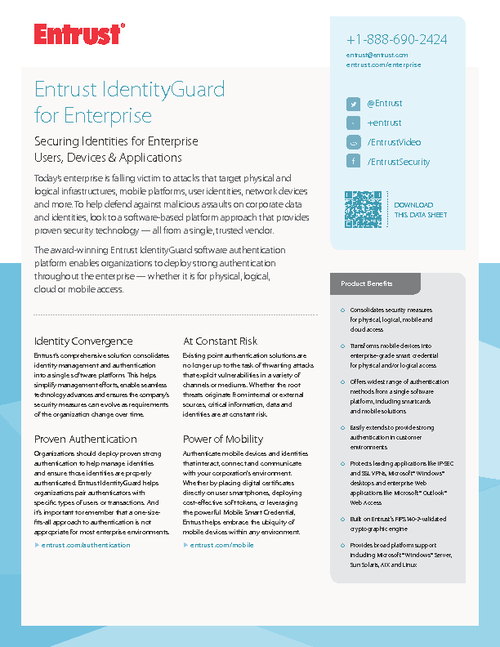 Securing Identities for Enterprise Users, Devices and Applications