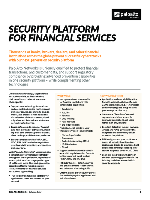 Security Platform for Financial Services - BankInfoSecurity