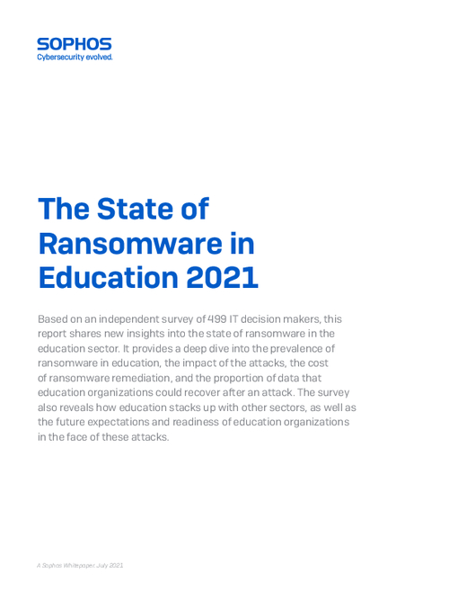 The State of Ransomware in Education 2021 - BankInfoSecurity