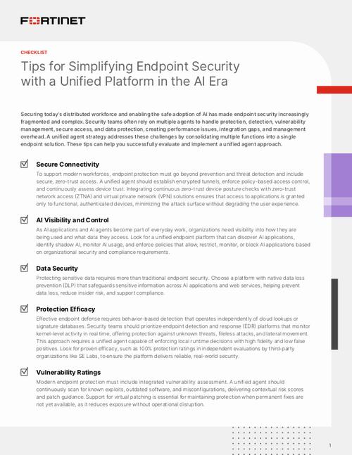 Tips for Simplifying Endpoint Security  with a Unified Platform in the AI Era