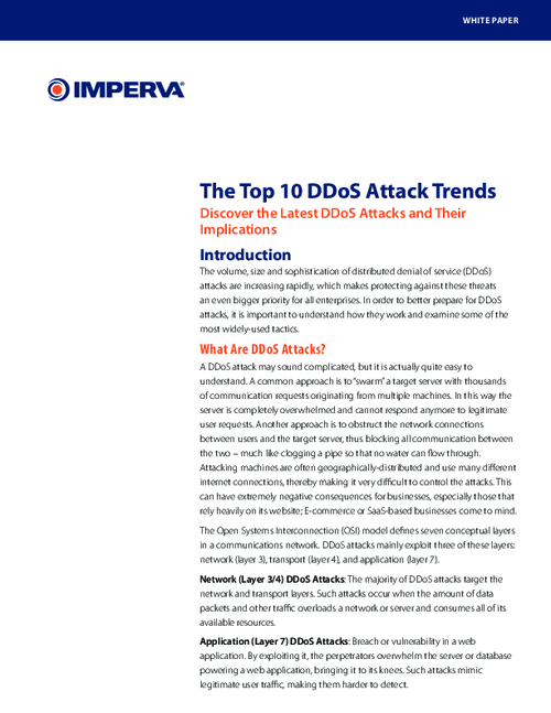 Top 10 DDoS Attack Trends - BankInfoSecurity