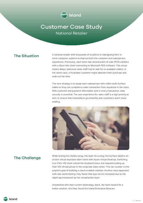 VDI Alternate: National Retailer Case Study